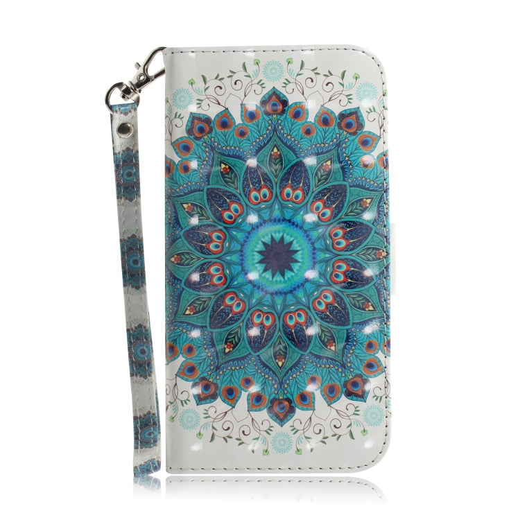 For Google Pixel 9 3D Colored Horizontal Flip Leather Phone Case(Peacock Wreath) - Google Cases by PMC TechLife | Online Shopping South Africa | PMC TechLife | Buy Now Pay Later Mobicred