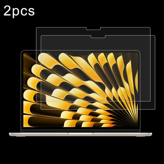 For Macbook Air 15 2024 2pcs 0.26mm 9H Surface Hardness Explosion-proof Tempered Glass Film - Screen Protectors by PMC Jewellery | Online Shopping South Africa | PMC Jewellery | Buy Now Pay Later Mobicred