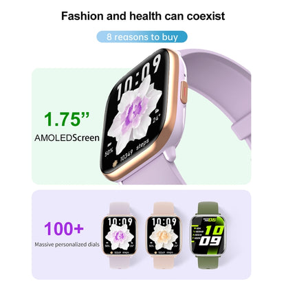 HD12 1.75 inch IP68 Waterproof Smart Watch, Support Blood Oxygen Monitoring(Black) - Smart Wristbands by PMC Jewellery | Online Shopping South Africa | PMC Jewellery