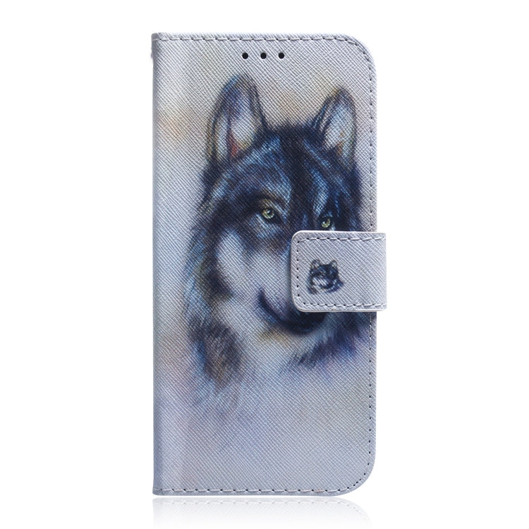 For Google Pixel 9 Coloured Drawing Flip Leather Phone Case(White Wolf) - Google Cases by PMC Jewellery | Online Shopping South Africa | PMC Jewellery | Buy Now Pay Later Mobicred