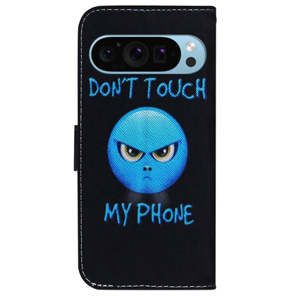 For Google Pixel 9 Coloured Drawing Flip Leather Phone Case(Anger) - Google Cases by PMC Jewellery | Online Shopping South Africa | PMC Jewellery | Buy Now Pay Later Mobicred