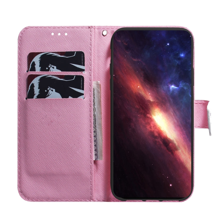 For Google Pixel 9 Coloured Drawing Flip Leather Phone Case(Magnolia) - Google Cases by PMC TechLife | Online Shopping South Africa | PMC TechLife | Buy Now Pay Later Mobicred