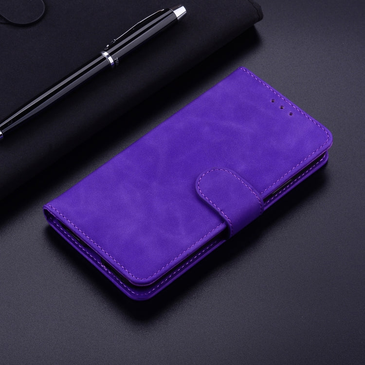 For Google Pixel 9 Skin Feel Pure Color Flip Leather Phone Case(Purple) - Google Cases by PMC Jewellery | Online Shopping South Africa | PMC Jewellery | Buy Now Pay Later Mobicred