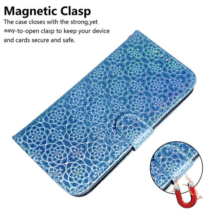 For Google Pixel 9 Pro Colorful Magnetic Buckle Leather Phone Case(Blue) - Google Cases by PMC TechLife | Online Shopping South Africa | PMC TechLife | Buy Now Pay Later Mobicred