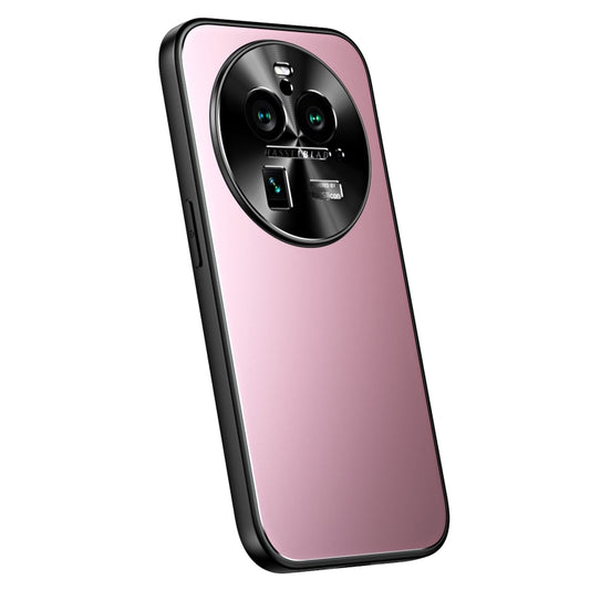 For OPPO Find X6 R-JUST RJ-61 Electroplating Frosted TPU + PC Phone Case(Pink) - OPPO Cases by R-JUST | Online Shopping South Africa | PMC Jewellery