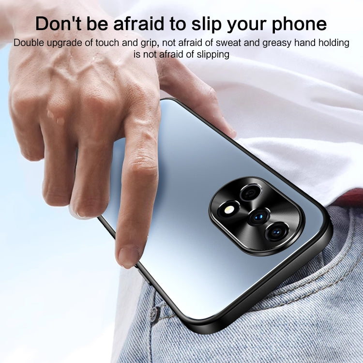 For Huawei nova 12 Pro R-JUST RJ-61 Electroplating Frosted TPU + PC Phone Case(Grey) - Huawei Cases by R-JUST | Online Shopping South Africa | PMC TechLife | Buy Now Pay Later Mobicred