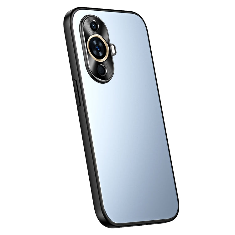 For Huawei nova 11 R-JUST RJ-61 Electroplating Frosted TPU + PC Phone Case(Blue) - Huawei Cases by R-JUST | Online Shopping South Africa | PMC TechLife | Buy Now Pay Later Mobicred