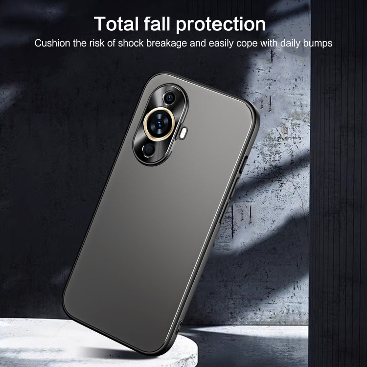 For Huawei nova 11 R-JUST RJ-61 Electroplating Frosted TPU + PC Phone Case(Blue) - Huawei Cases by R-JUST | Online Shopping South Africa | PMC TechLife | Buy Now Pay Later Mobicred