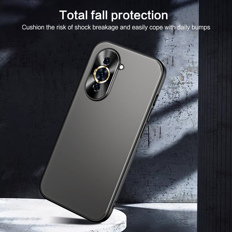 For Huawei nova 10 R-JUST RJ-61 Electroplating Frosted TPU + PC Phone Case(Silver) - Huawei Cases by R-JUST | Online Shopping South Africa | PMC TechLife | Buy Now Pay Later Mobicred