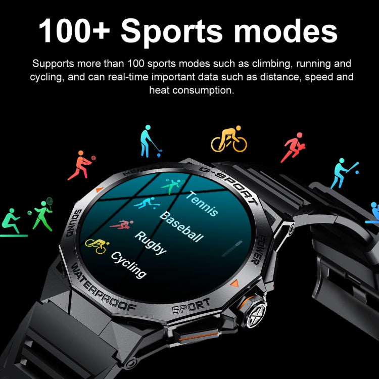 K62 1.43 inch AMOLED Round Screen Smart Watch Supports Bluetooth Calls(Silver Orange) - free shipping - PMC TechLife - Order now!