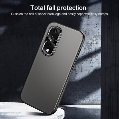 For Honor 80 R-JUST RJ-61 Electroplating Frosted TPU + PC Phone Case(Grey) - Honor Cases by R-JUST | Online Shopping South Africa | PMC Jewellery