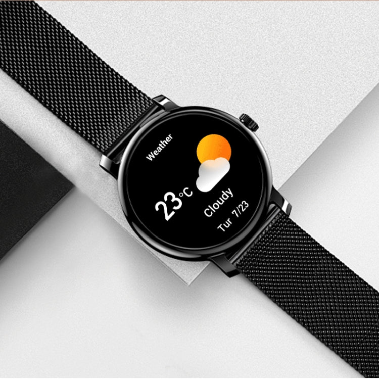 LEMFO LF35 1.43 inch AMOLED Round Screen Steel Strap Smart Watch Supports Blood Oxygen Detection(Black) - Smart Watches by LEMFO | Online Shopping South Africa | PMC Jewellery