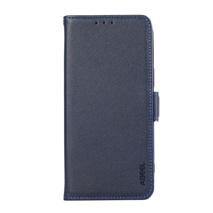 For iPhone 17 Pro ABEEL Side-Magnetic Litchi Pattern Leather RFID Phone Case(Blue) - free shipping - PMc TechLife - Order now!