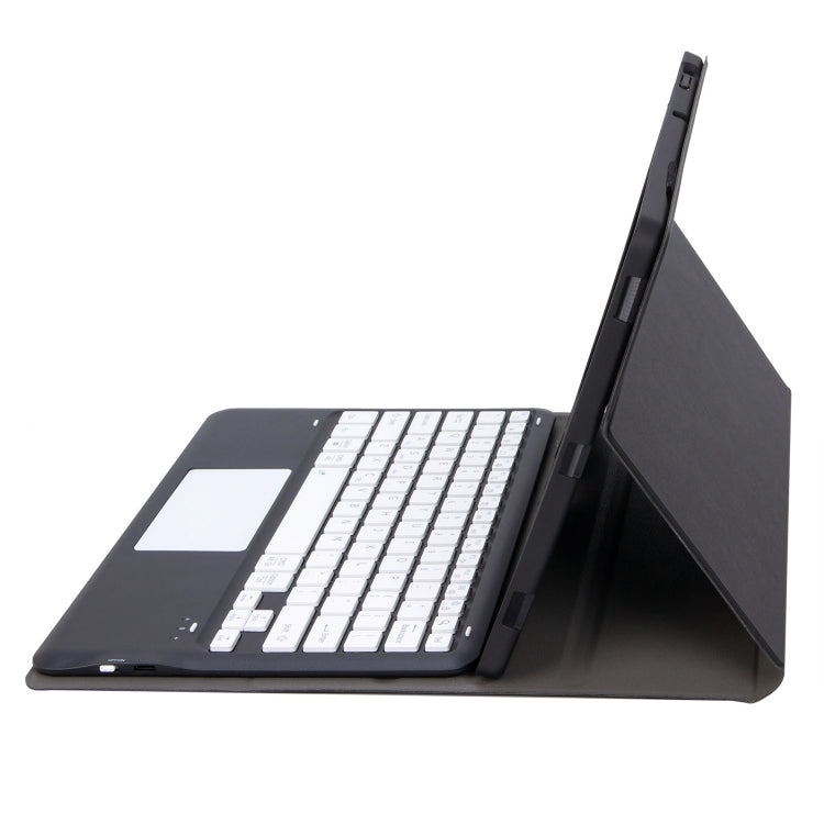 For Xiaomi Pad 6S Pro 12.4 Lambskin Texture Detachable Bluetooth Keyboard Leather Case with Touchpad(Black White) - Others Keyboard by PMC TechLife | Online Shopping South Africa | PMC TechLife