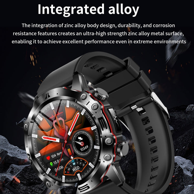 ET482 1.43 inch AMOLED Screen Sports Smart Watch Support Bluethooth Call /  ECG Function(Black Silicone Band) - Smart Watches by PMC Jewellery | Online Shopping South Africa | PMC Jewellery