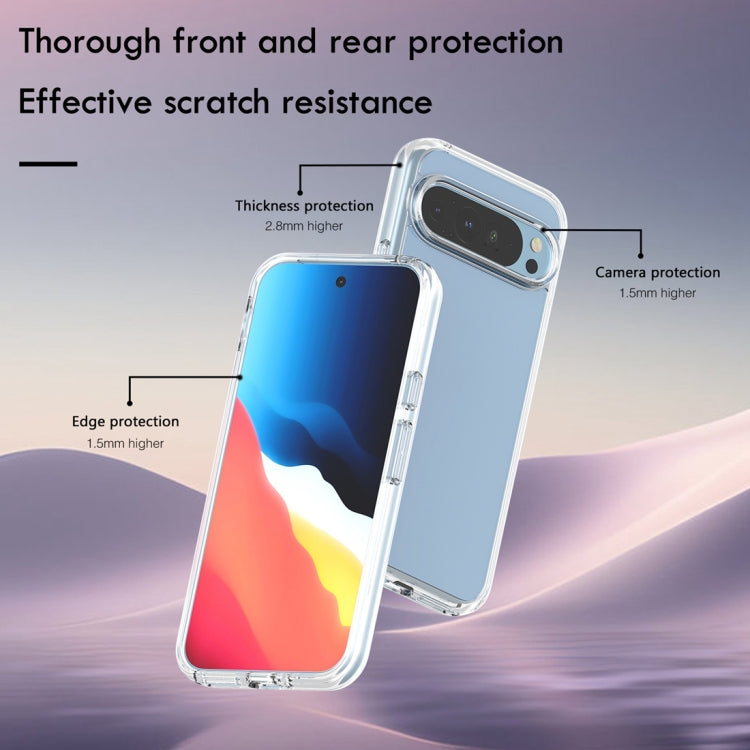 For Google Pixel 9 Pro XL Terminator Style Shockproof Phone Case(Transparent) - Google Cases by PMC TechLife | Online Shopping South Africa | PMC TechLife | Buy Now Pay Later Mobicred