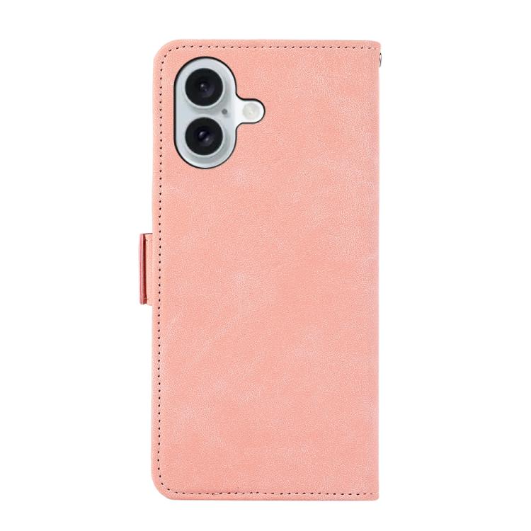 For iPhone 17 ABEEL Frosted Magnetic RFID Leather Phone Case(Pink) - free shipping - PMc TechLife - Order now!