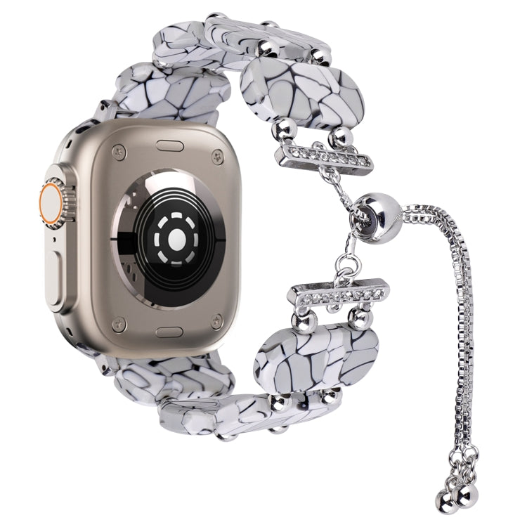 For Apple Watch Ultra 49mm Resin Retractable Chain Watch Band(Cracks) - free shipping - PMC TechLife - Order now!