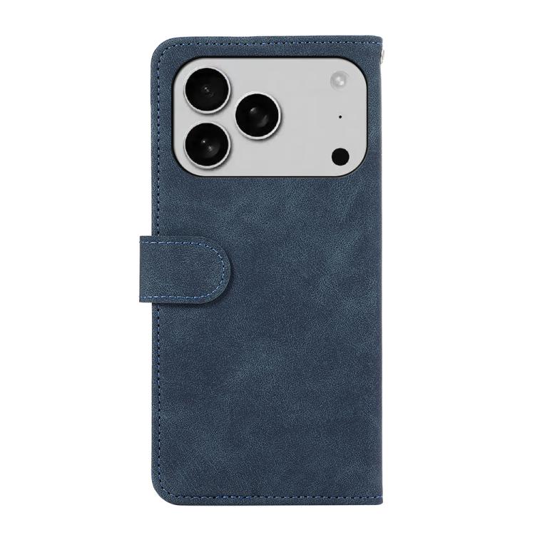 For iPhone 17 Pro Max ABEEL Color Block Magnetic RFID Leather Phone Case(Blue-Brown) - free shipping - PMc TechLife - Order now!