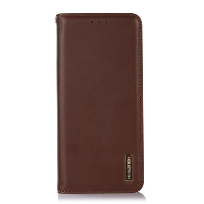 For Google Pixel 9 KHAZNEH Nappa Top Layer Cowhide Leather Phone Case(Brown) - Google Cases by PMC Jewellery | Online Shopping South Africa | PMC Jewellery | Buy Now Pay Later Mobicred