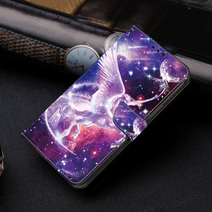 For Google Pixel 9 Pro Crystal Painted Leather Phone case(Unicorn) - Google Cases by PMC Jewellery | Online Shopping South Africa | PMC Jewellery | Buy Now Pay Later Mobicred