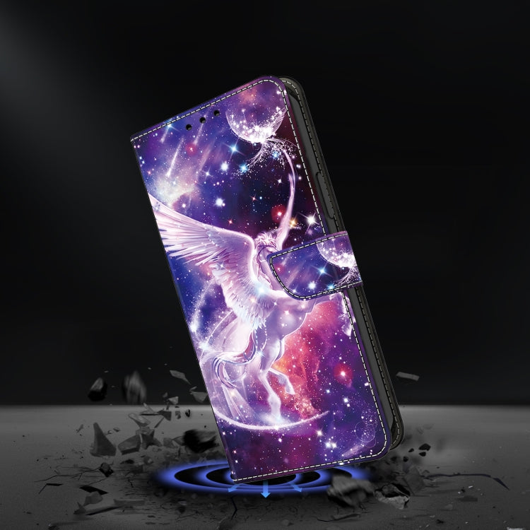 For Google Pixel 9 Pro Crystal Painted Leather Phone case(Unicorn) - Google Cases by PMC Jewellery | Online Shopping South Africa | PMC Jewellery | Buy Now Pay Later Mobicred