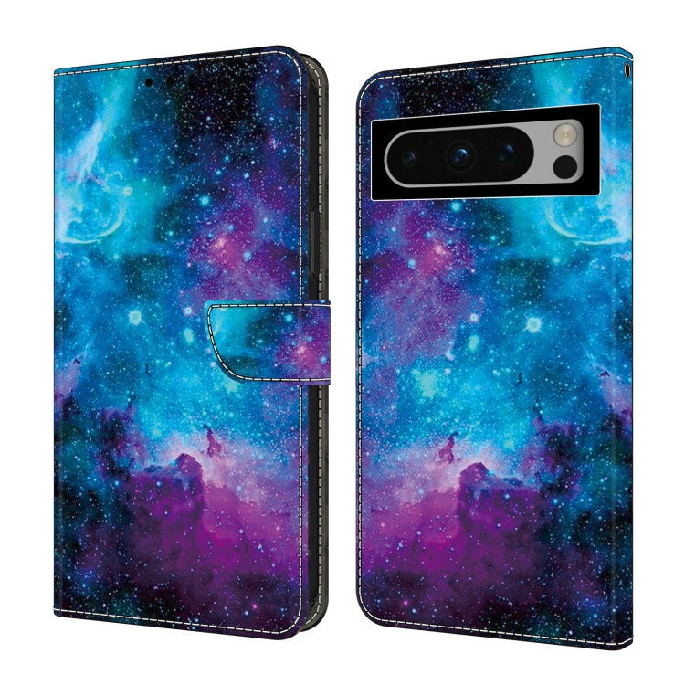 For Google Pixel 9 Pro Crystal Painted Leather Phone case(Starry Sky) - Google Cases by PMC Jewellery | Online Shopping South Africa | PMC Jewellery | Buy Now Pay Later Mobicred