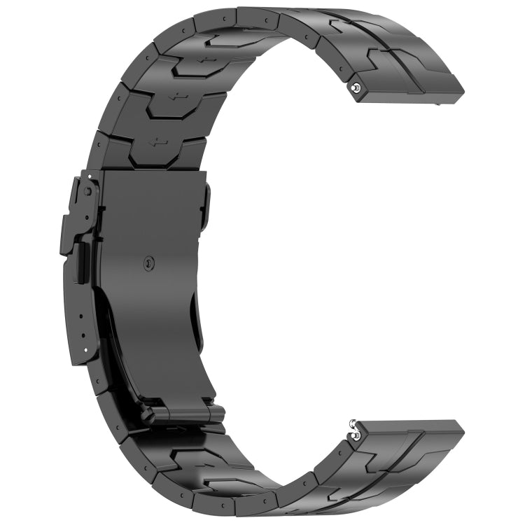 22mm Titanium Metal Watch Band(Black) - 22mm Bands by PMC TechLife | Online Shopping South Africa | PMC TechLife