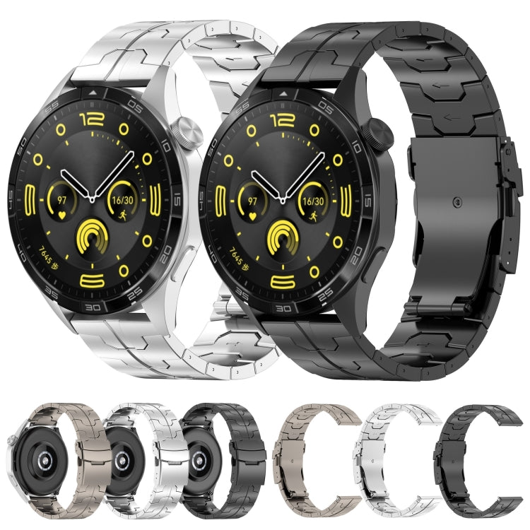 22mm Titanium Metal Watch Band(Black) - 22mm Bands by PMC TechLife | Online Shopping South Africa | PMC TechLife