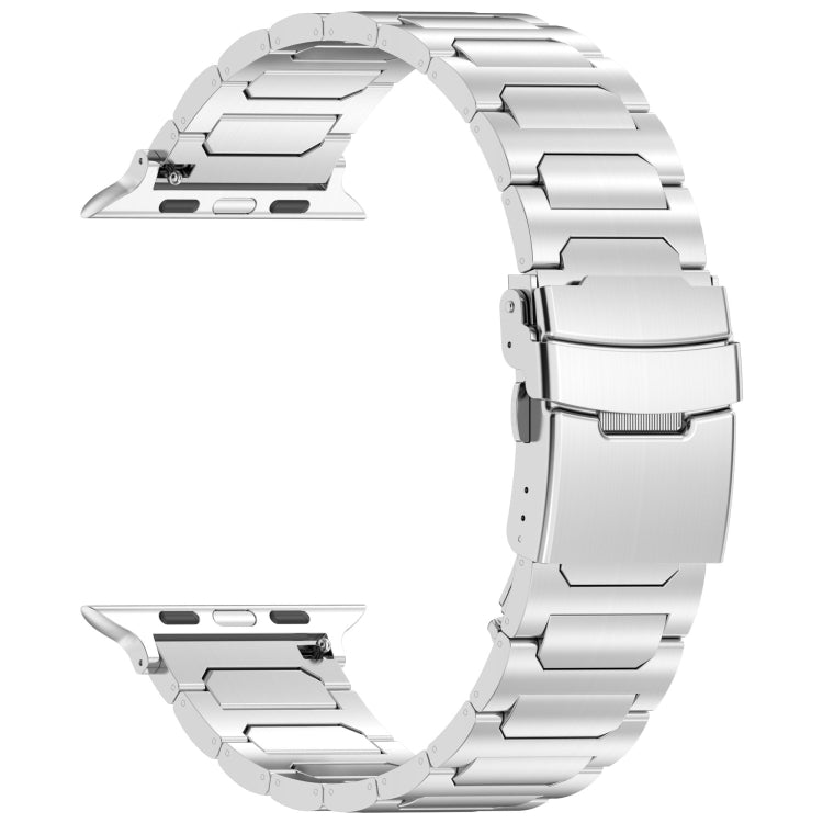 For Apple Watch Ultra 49mm I-Shaped Titanium Metal Watch Band(Silver) - Watch Bands by PMC TechLife | Online Shopping South Africa | PMC TechLife