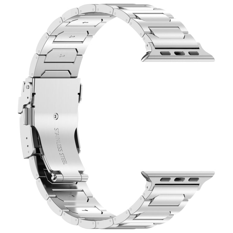 For Apple Watch Ultra 49mm I-Shaped Titanium Metal Watch Band(Silver) - Watch Bands by PMC TechLife | Online Shopping South Africa | PMC TechLife
