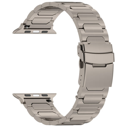 For Apple Watch Series 7 41mm I-Shaped Titanium Metal Watch Band(Titanium) - Watch Bands by PMC Jewellery | Online Shopping South Africa | PMC Jewellery