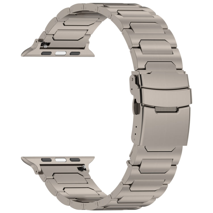 For Apple Watch SE 44mm I-Shaped Titanium Metal Watch Band(Titanium) - Watch Bands by PMC TechLife | Online Shopping South Africa | PMC TechLife