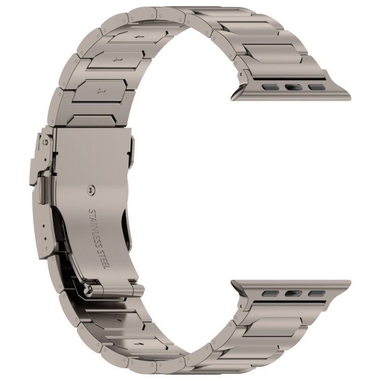 For Apple Watch Series 3 38mm I-Shaped Titanium Metal Watch Band(Titanium) - Watch Bands by PMC TechLife | Online Shopping South Africa | PMC TechLife