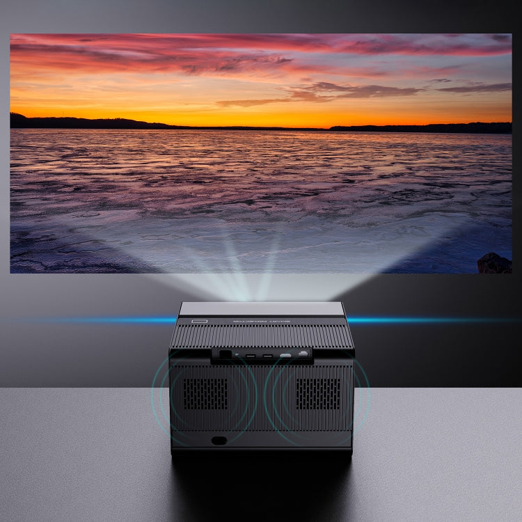 GXMO H50 Android 12 2GB+16GB 1080P 500ANSI 2.4G & 5G Dual WiFi Modes Wireless Projector(Black) - LED Projector by GXMO | Online Shopping South Africa | PMC Jewellery | Buy Now Pay Later Mobicred