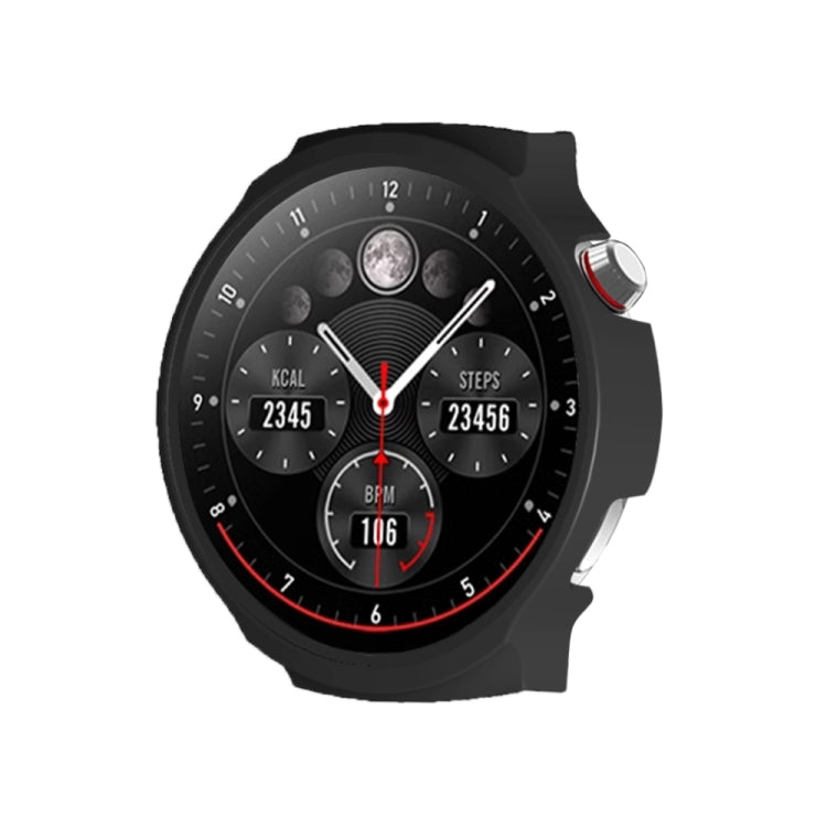 For Aigo Smart Watch V8 Half Coverage PC Watch Protective Case(Black) - Watch Case by PMC TechLife | Online Shopping South Africa | PMC TechLife