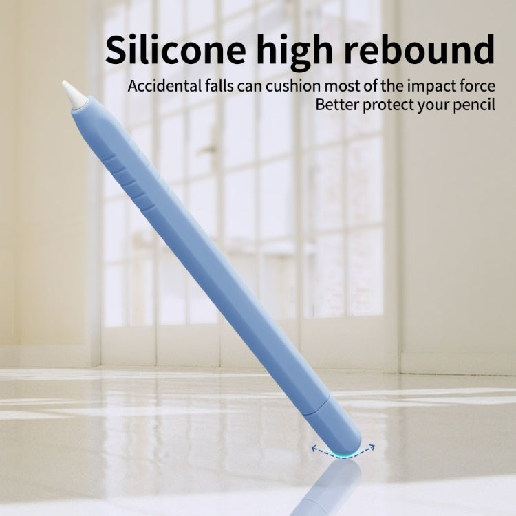 For Apple Pencil (USB-C) Solid Color Silicone Protective Case(Lavender Purple) - Pencil Accessories by PMC Jewellery | Online Shopping South Africa | PMC Jewellery | Buy Now Pay Later Mobicred