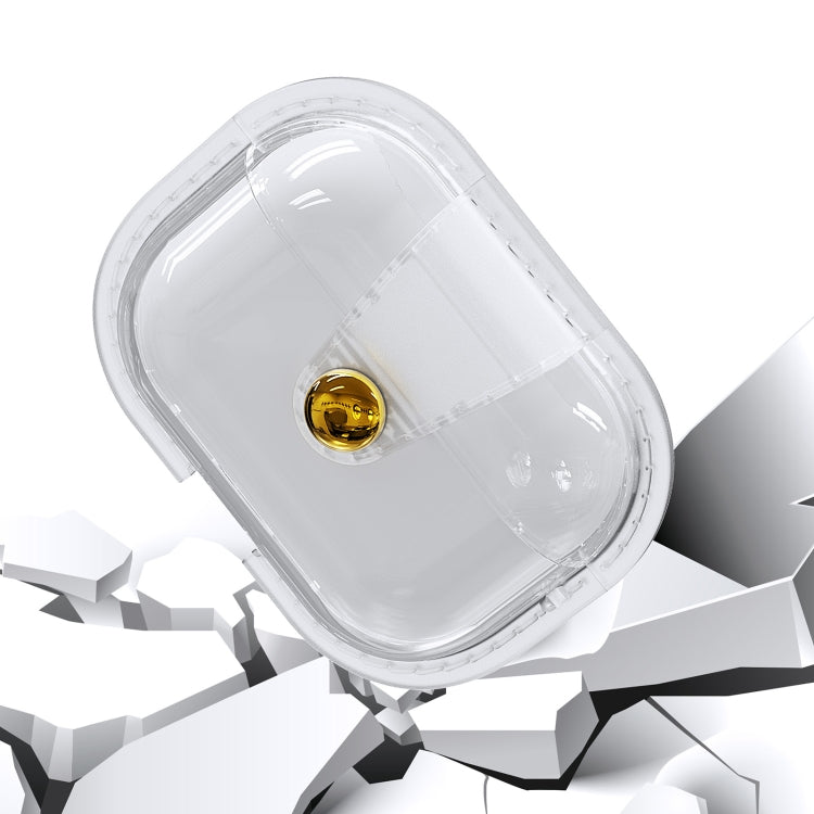 For AirPods 3 Magnetic Clear Armor TPU TWS Earphone Case(Black) - For AirPods 3 by PMC Jewellery | Online Shopping South Africa | PMC Jewellery | Buy Now Pay Later Mobicred