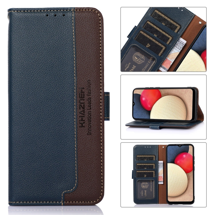 For Google Pixel 10 Pro / 9 Pro KHAZNEH Litchi Texture Leather RFID Phone Case(Blue) - Google Cases by PMC TechLife | Online Shopping South Africa | PMC TechLife | Buy Now Pay Later Mobicred