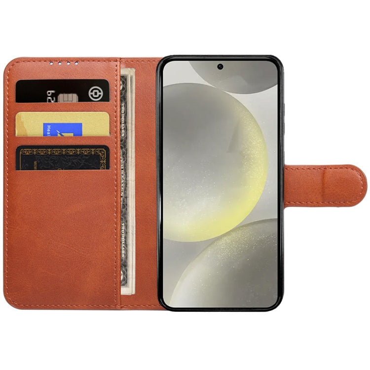 For Samsung Galaxy S24+ 5G IMAK Count Series Flip Leather Phone Case(Brown) - free shipping - PMC Jewellery - Order now!