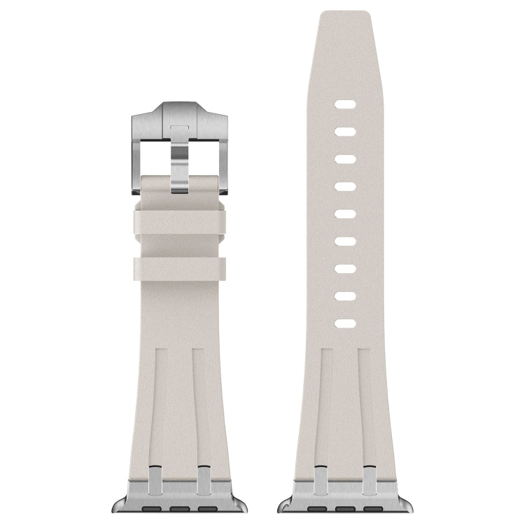 For Apple Watch Series 4 44mm Stone Grain Liquid Silicone Watch Band(Silver Starlight) - free shipping - PMC TechLife - Order now!