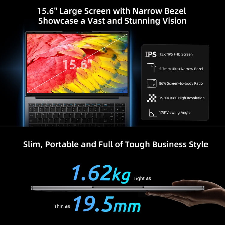 BMAX X15 Pro Notebook PC, 16GB+512GB , 15.6 inch Windows 11 Intel Alder Lake N59(EU Plug) - Others by BMAX | Online Shopping South Africa | PMC Jewellery