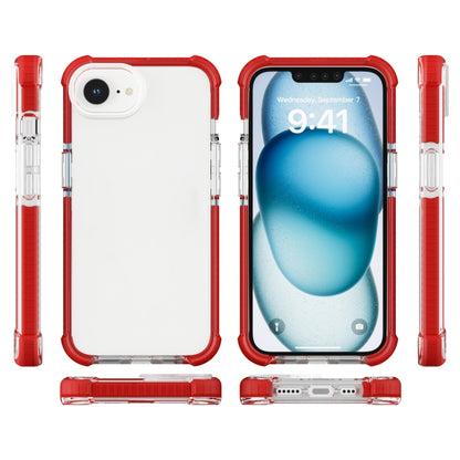 For iPhone SE 2024 Acrylic Full Coverage Shockproof Phone Case(Red) - More iPhone Cases by PMC Jewellery | Online Shopping South Africa | PMC Jewellery | Buy Now Pay Later Mobicred