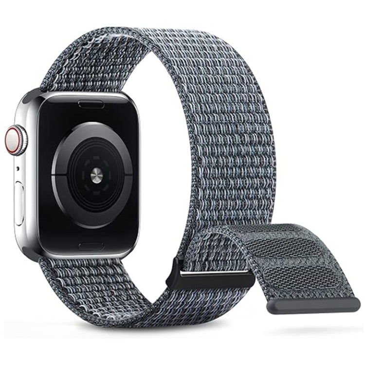 For Apple Watch Series 8 45mm Dual Hook and Loop Nylon Watch Band(Grey) - free shipping - PMC TechLife - Order now!