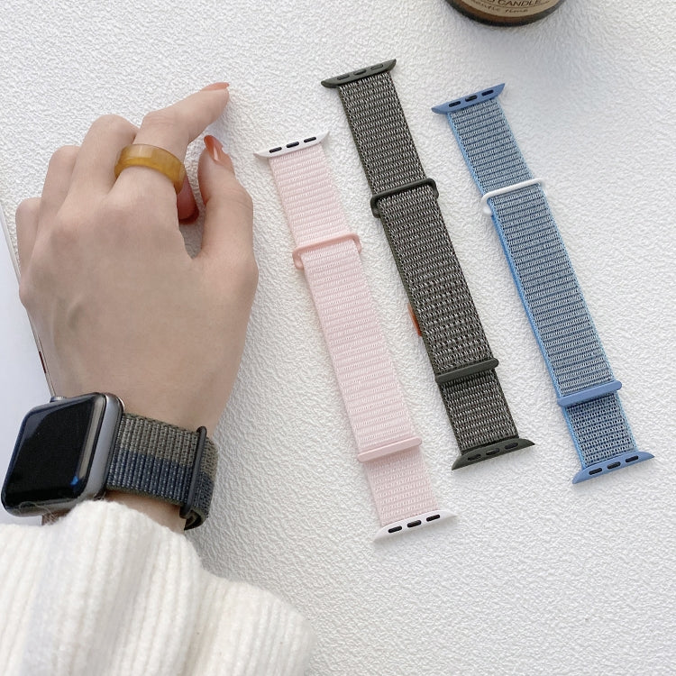 For Apple Watch Ultra 2 49mm Dual Hook and Loop Nylon Watch Band(Silt) - Watch Bands by PMC TechLife | Online Shopping South Africa | PMC TechLife