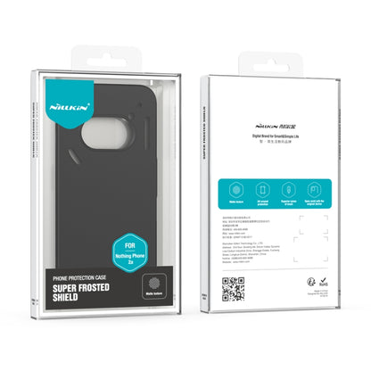 For Nothing Phone 2a NILLKIN Frosted Shield Phone Protective Case(Black) - More Brand by NILLKIN | Online Shopping South Africa | PMC Jewellery