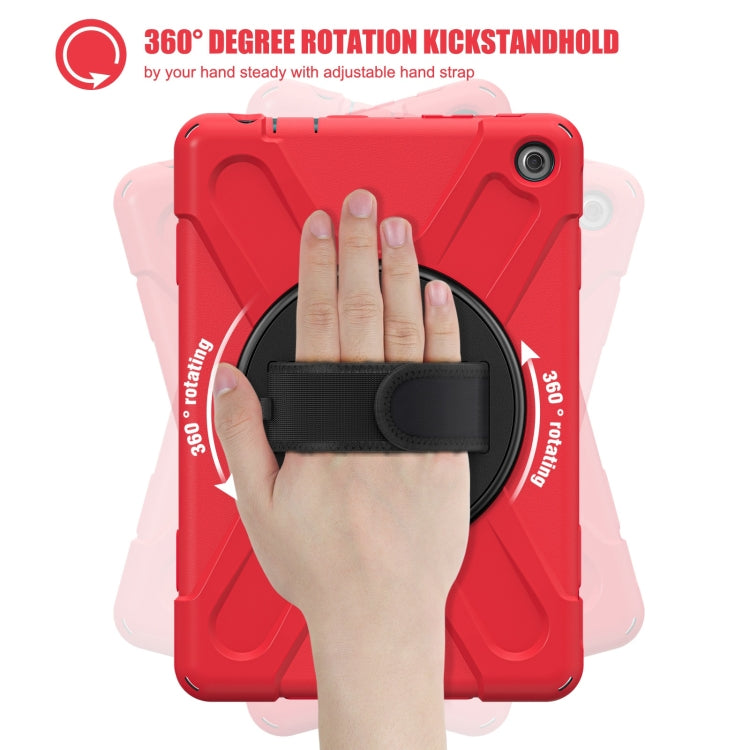 For Amazon Kindle Fire HD10 2023 Silicone Hybrid PC Full Body Tablet Case(Red) - free shipping - PMC TechLife - Order now!