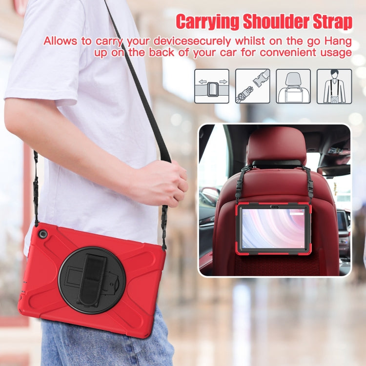 For Amazon Kindle Fire HD10 2023 Silicone Hybrid PC Full Body Tablet Case(Red) - free shipping - PMC TechLife - Order now!