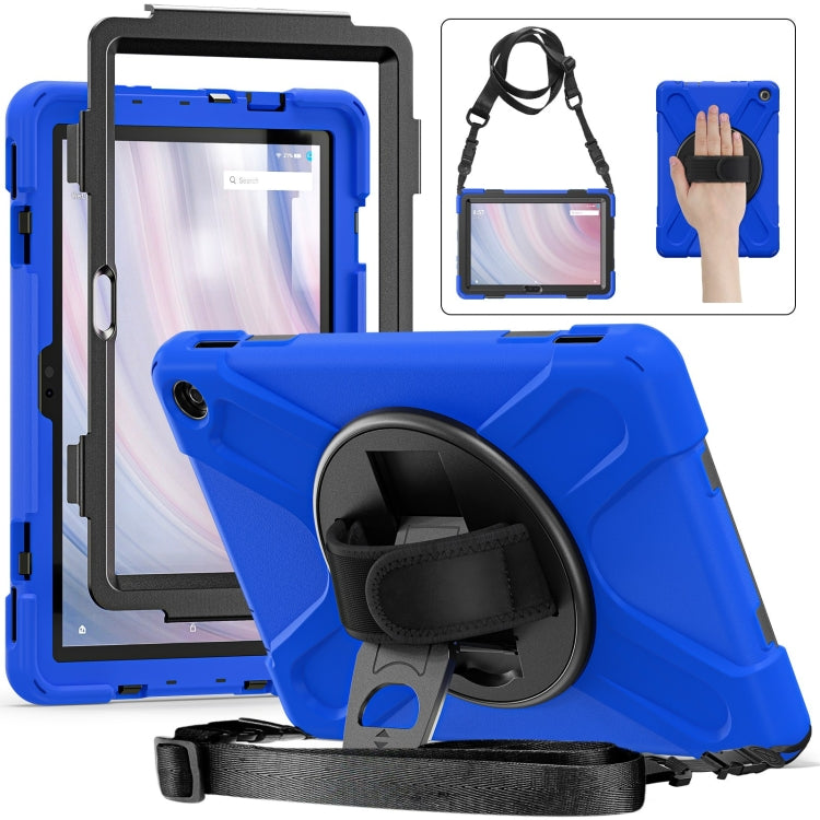 For Amazon Kindle Fire HD10 2023 Silicone Hybrid PC Full Body Tablet Case(Blue) - Amazon by PMC TechLife | Online Shopping South Africa | PMC TechLife | Buy Now Pay Later Mobicred