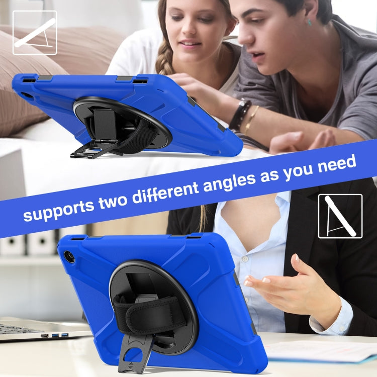 For Amazon Kindle Fire HD10 2023 Silicone Hybrid PC Full Body Tablet Case(Blue) - Amazon by PMC TechLife | Online Shopping South Africa | PMC TechLife | Buy Now Pay Later Mobicred